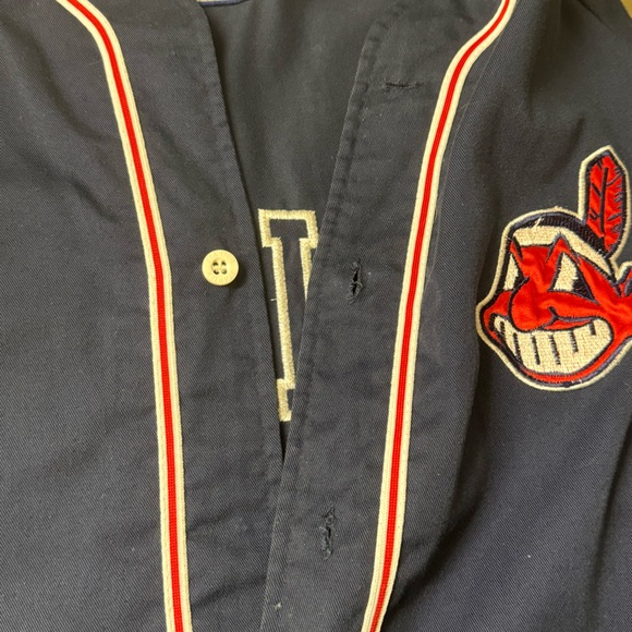 Vintage Cleveland Indians Starter Jersey - Picture 6 of 11